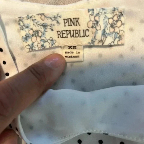 Pink Republic Polka Dot V-Neck Downtown Cami - Picture 2 of 2